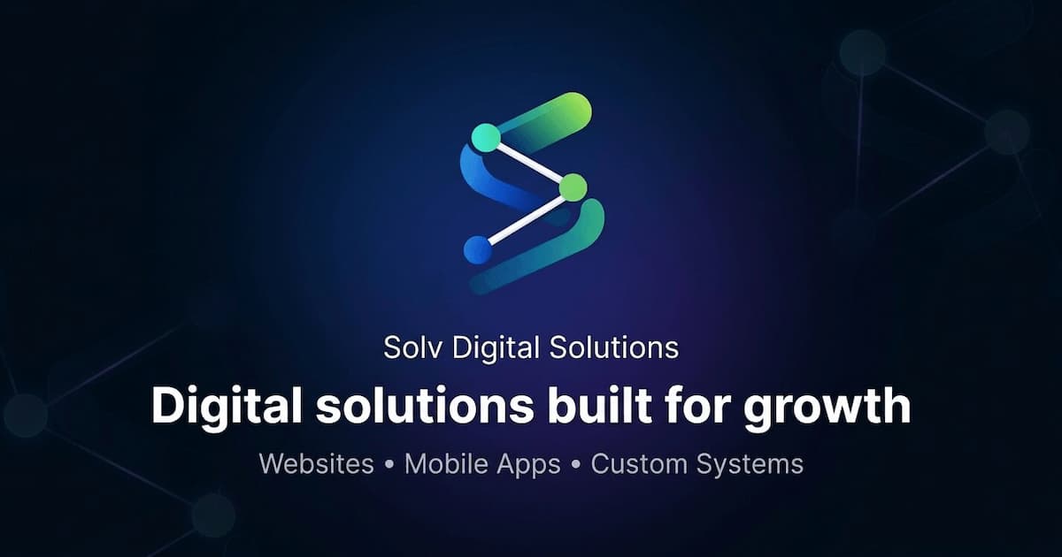 Solv Digital Solutions — Home